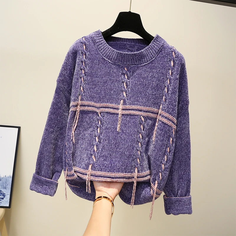 

Spring autumn fashion design cute sweater new arrival pullover donna mohair woman sweater