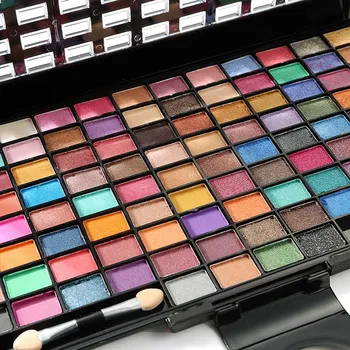 

100 Colors Eyeshadow Powder Palette Makeup Collection Kit Cosmetics 669