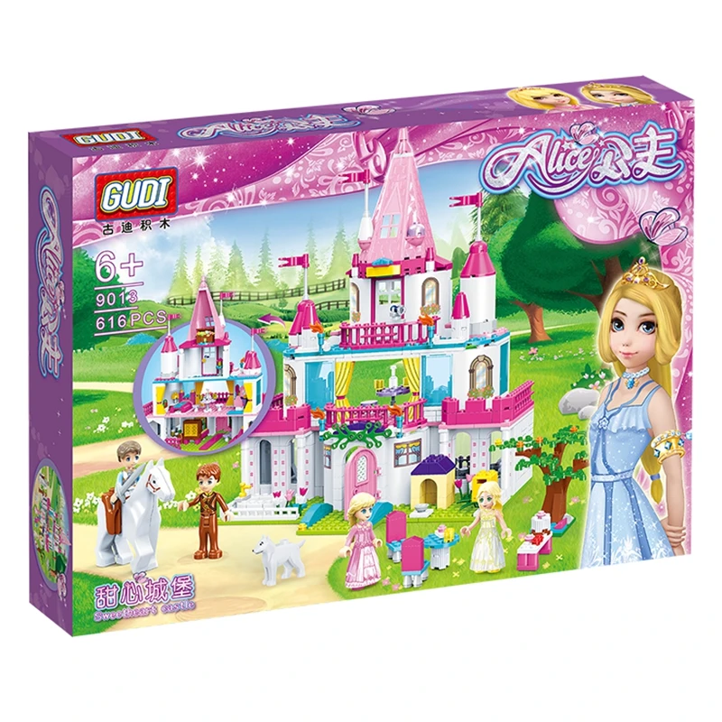 

Compatible Royal Carriage 9013 Princess Enchanted Castle Figures Set Building Blocks Bricks Friends toys