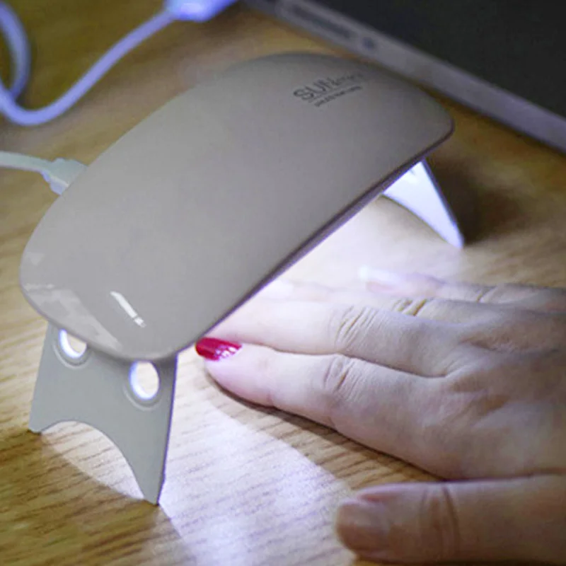 

Pandahall Mini LED Gel Nail Lamp 6W Portable USB Charge Gel Nail Dryer Fast Dry 45s 60s Timer LED Light