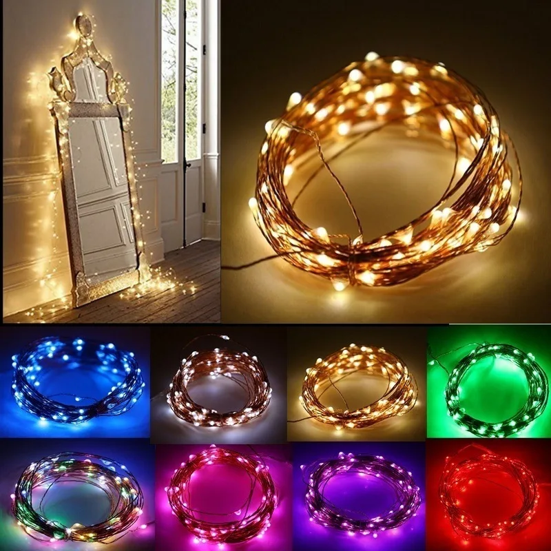 

3pcs 5M 50LED Wedding fairy Light christmas garland LED Curtain string Light outdoor new year Birthday Party Garden Decoration