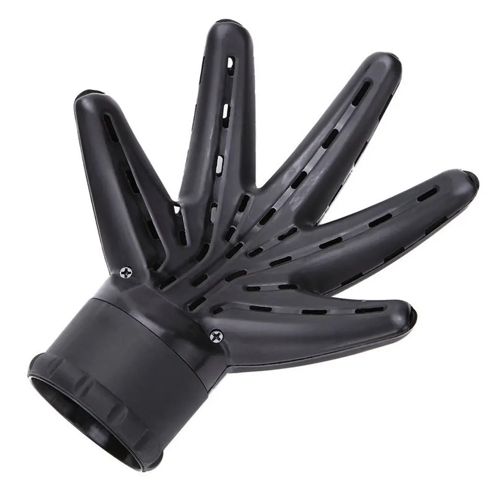 

Palm-shaped Universal Black Hairdressing Salon Curly Hair Dryer Folding Diffuser Hand Diffuser Hair Dryer