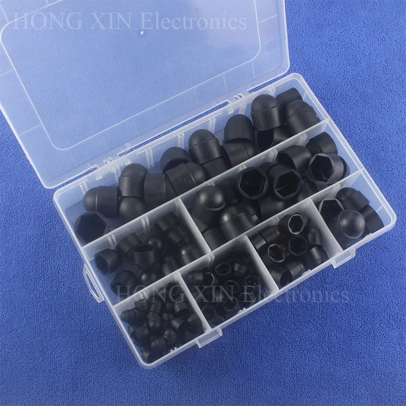 6Sizes Bolt Cover Nylon&Plastic Metric Dome Bolts Nuts Head Caps M4/M5