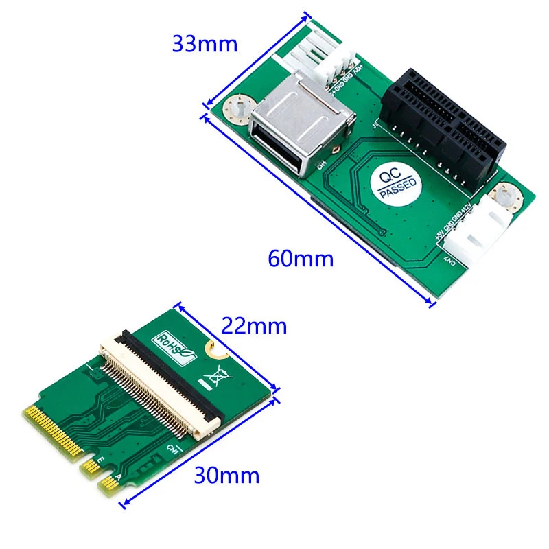 M.2 NGFF ключ A/E к переходному адаптеру PCIE PCI E X1 USB Molex 4Pin адаптер питания Express