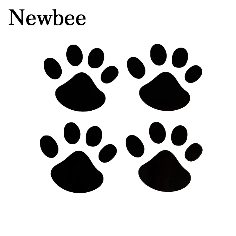 

Newbee 12Pcs Cute Dog Footprint Paw Car Sticker Decals Puppy Claw For Bumper Windshield Door Mirror Motorcycle Refrigerator Wall