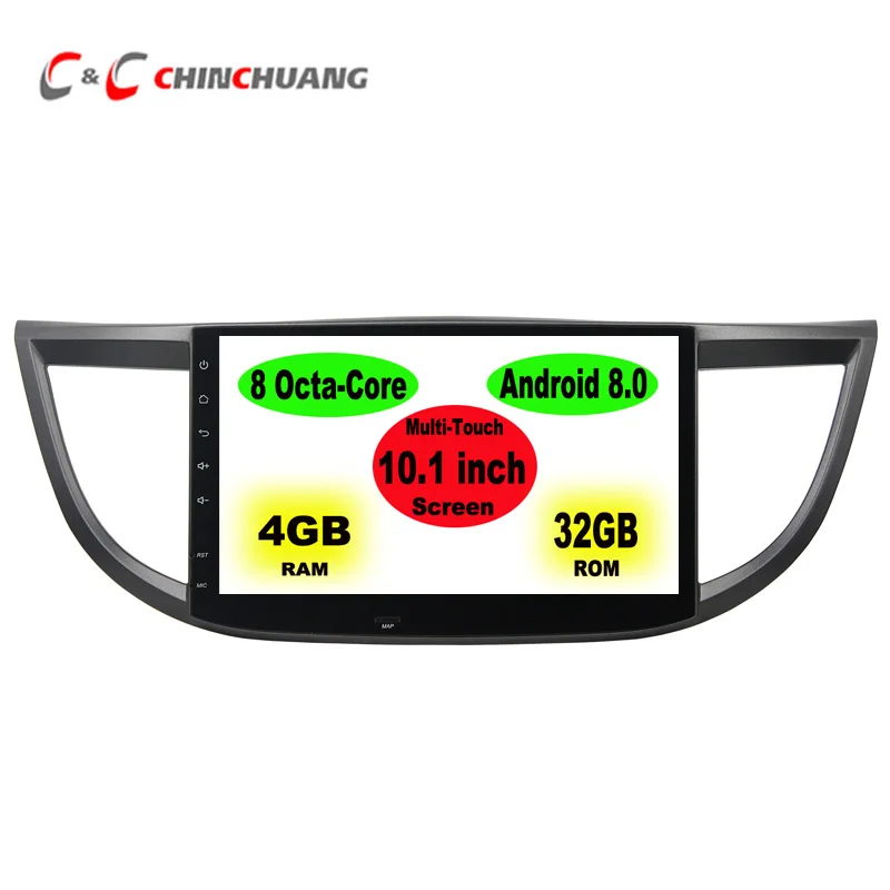 

10.1"Big Screen 4G RAM Octa Core Android 8.0 Car DVD Player for Honda CRV 2012-2015 with GPS Radio WiFi DVR Bluetooth OBD DAB+