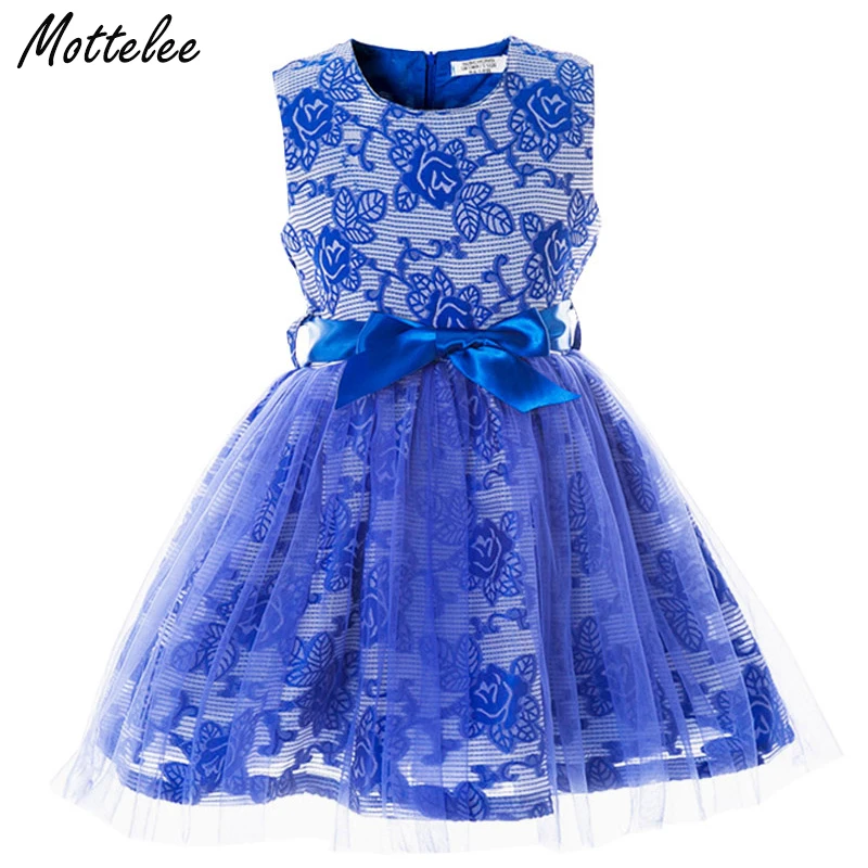 Пестрые платья для девочек с розами; Детские платья принцессы; Детские вечерние платья; одежда для выпускного вечера для девочек