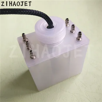 

1pc Yeselan inkjet printer ink cartridge box Allwin Yeselan Human Flora printer konica 512i printhead ink sub tank six holes