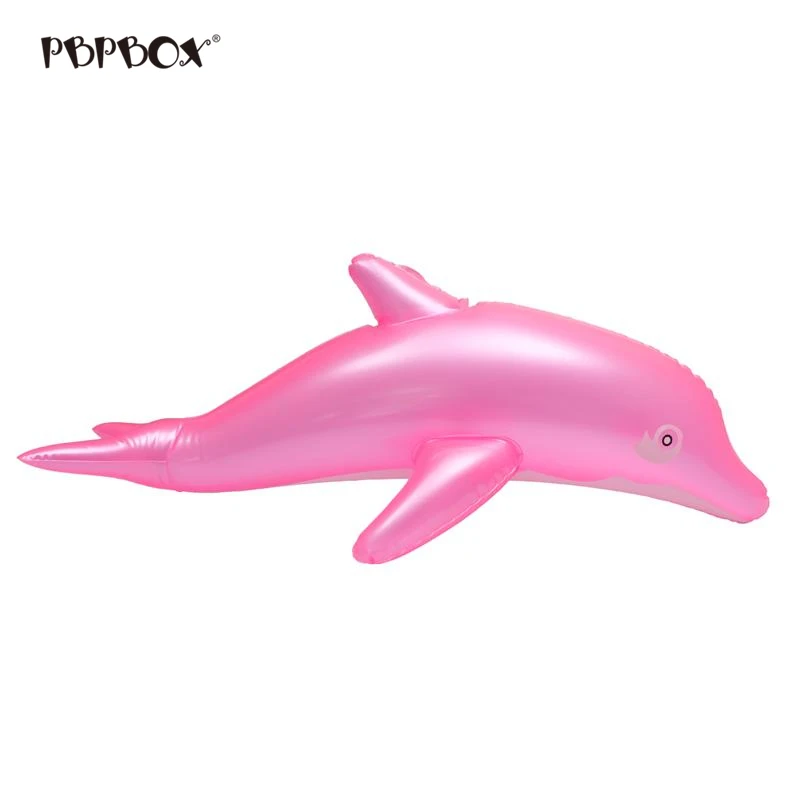 

1 PC Simulation Cute PVC Blow Up Toy Inflatable Dolphin Beach Toy Bath Time 51 x 20cm Toy for Girls Boys