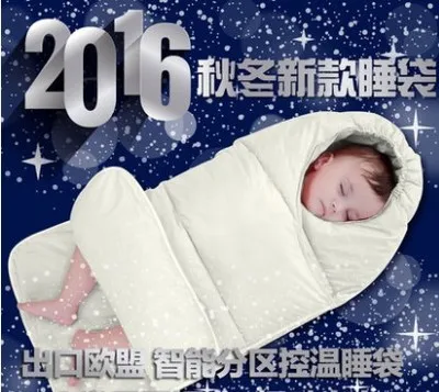 

85cm Bb Sleeping Bag for Stroller Envelope for Newborn Winter Down stroller bag Fleece Baby Blanket Swaddling Toddler Sleepsack