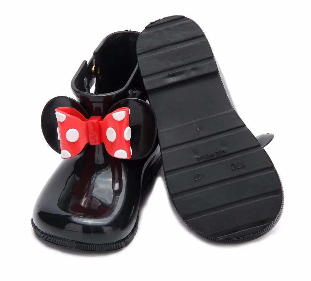 Мини Мелисса 3 цвета резиновые сапоги 2019 новые Нескользящие желе резиновые сапоги Мальчики Melissa для девочек ботинки Желе Детская обувь для