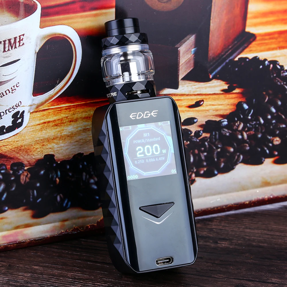 

Original Digiflavor Edge 200W TC Kit with 5.5ml Spectre Tank & Wireless Charging Technology 1.54-inch Display Ecig Vape Kit