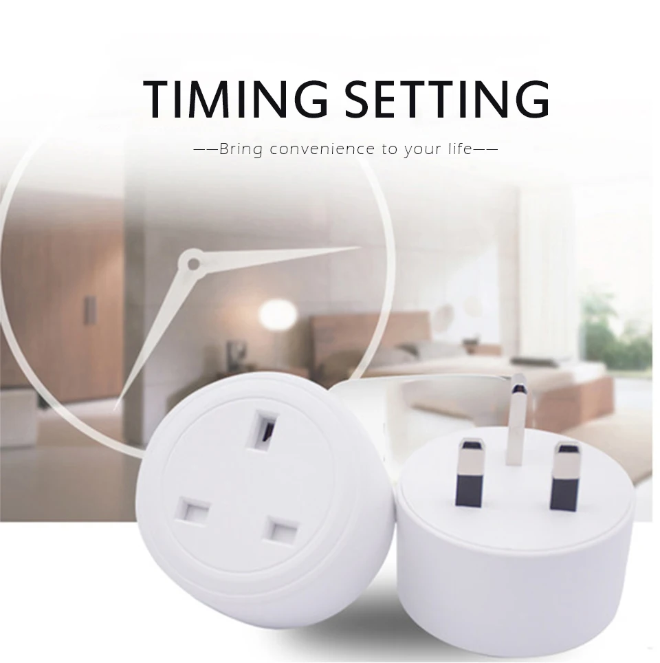 1PC UK Smart Socket Wifi Wireless APP Remote Power Switch Voice Intelligent Home Power Plug for Amazon Alexa Google Outlet (4)