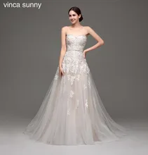 Vinca sunny 2018 Champagne Wedding Dresses Vestido de Noiva Bride Dresses robe de mariag Wedding Gowns China Online Shop
