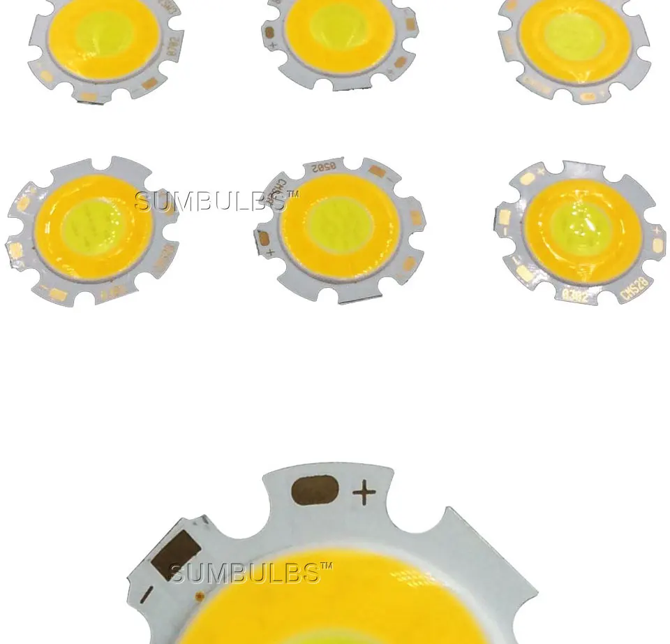 28mm double color COB led light round cob 3W 5W 7W (7)