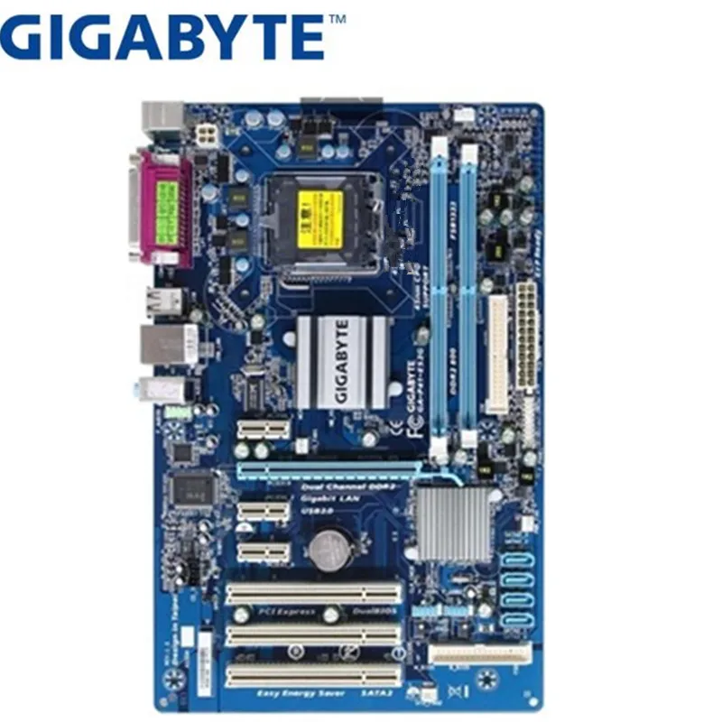 GIGABYTE GA-P41-ES3G рабочего Материнская плата G41 разъем LGA 775 Q8200 Q8300 DDR2 8G блок питания ATX UEFI