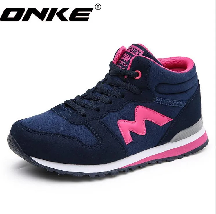 ONKE/Новинка; Лидер продаж; сезон осень-зима; женская и мужская обувь для бега; кроссовки; обувь для влюбленных; размеры 921A-922B - Цвет: women blue