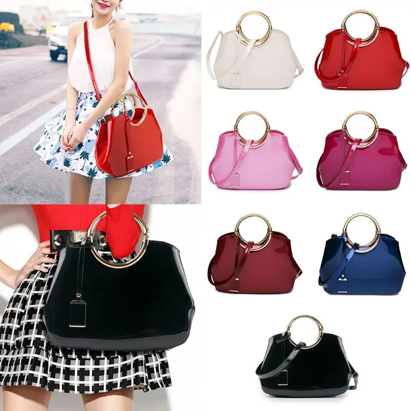 

Fashion New Women Charm Handbag Smooth Leather Ladies Tote Crossbody Shoulder Bags Purse Satchel Bride Dinner Party Evening Bag