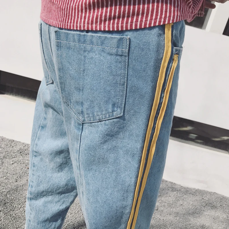 new summer brand Male Bottom Leg Broken Trouser Ankle-Length men baggy Blue Jeans ankle zipper hombre Haren Pants Man big size new summer brand Male Bottom Leg Broken Trouser Ankle-Length men baggy Blue Jeans ankle zipper hombre Haren Pants Man big size