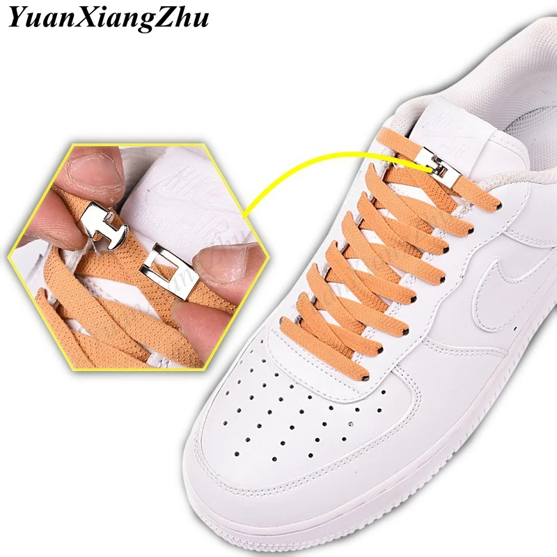 New 1 Second Shoelace Elastic Cross buckle ShoeLaces Kids Adult Unisex Sneakers Quick No Tie Shoe laces Lazy Laces Strings