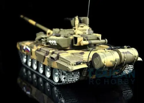 Henglong 1/16 6,0 поколения инфракрасными датчиками и боевой T90 Р/У танки 3938 360 револьверной головки поворот металлические дорожки W/связей красных