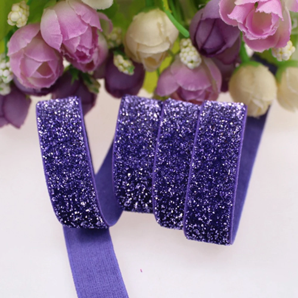 

5/8" frosted glitter elastic B-16P for accessaries, 150yards/roll