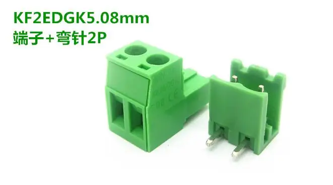 

10pcs /lot KF2EDGK 5.08mm 2P / 3P / 4P / 5P / 6P / 8P/10P Connectors and terminals