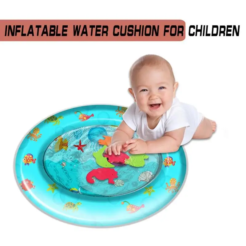 lower price  Baby's Inflatable Water Mat Cushion Pad Star Round Shape Water Play Mat Tummy Activity Center for K