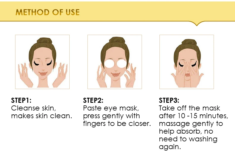 Cheap gold osmanthus eye mask