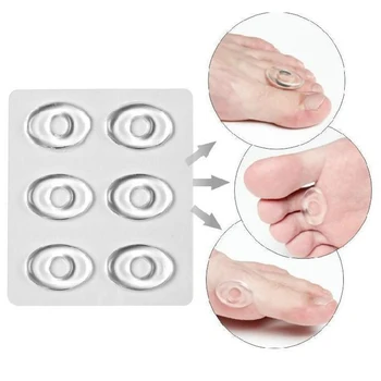 

Shoe Back Round Sticker Soft Silicone Gel Toes Corn Cushions Instant Pads Plaster Foot Care Pain Relief Insoles Cushion 6pcs