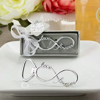 

Newest forever love beer alloy bottle opener 10pcs/lot wedding favors and gifts for guests Party gifts supplier Bridal shower