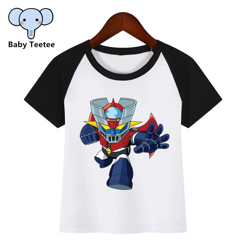 Новая модная детская футболка с рисунком из мультфильма «мазингер Z», «японский аниме», «Старый Классический Манга», «робот», детская