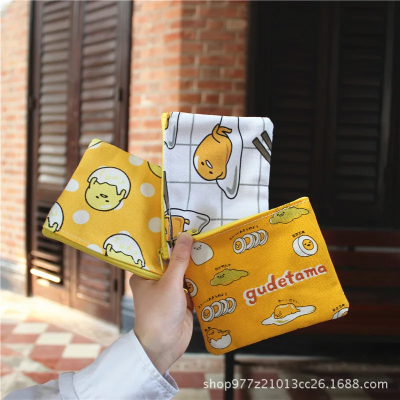 IVYYE 1 шт. Gudetama аниме холщовая монетница мультяшная мягкая сумка для мелочи кошелек