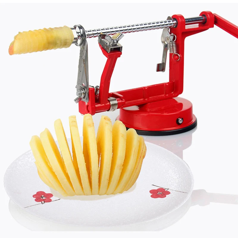  3 in 1 function sale 1pcs fruit vegetable tools Apple Slinky Machine Peeler Fruit Cutter Slicer Kitchenware drop shipping 