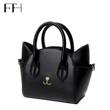 Famous Design lovely women’s leather top-handle shoulder bags female cute Cat Messenger handbags lady small totes wonderful gift