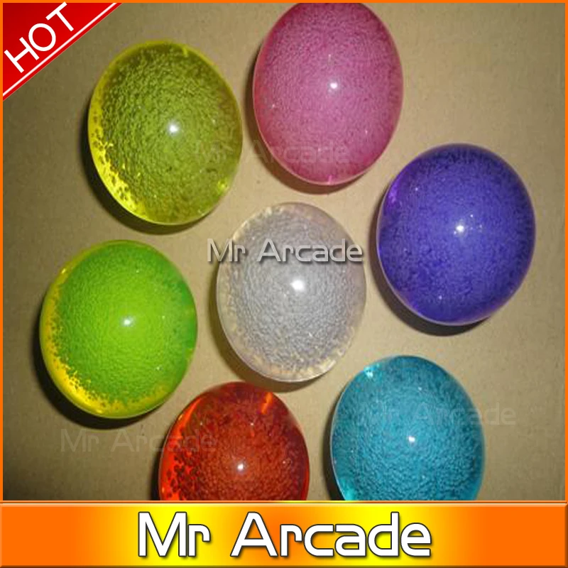 

1 pcs 45/35mm Crystal BALLTOP Joystick Arcade Replacement Top ball for SANWA SEIMITSU Joystick handle 3 color
