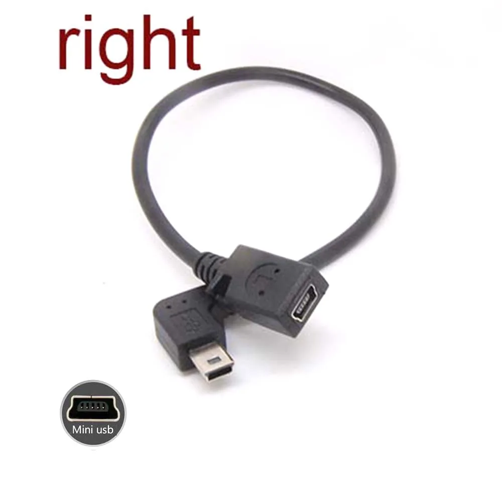 10 قطعة قسط البسيطة USB الذكور زاوية الحق إلى البسيطة USB الإناث محول محولات