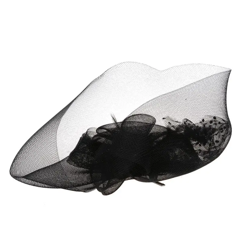 Свадебная заколка для волос 25 см черный чародей - Цвет: Black