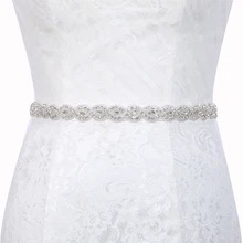 Inofinn Z13 Кристалл Свадебные аксессуары Атлас свадебное платье ремень свадебные ленты пояс Кушак Пояс для вечернего платья для выпускного вечера