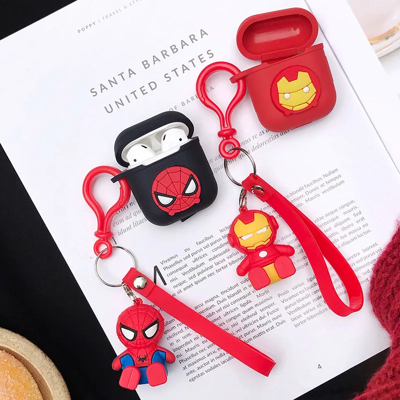 

Earphone Cases For Apple Air Pods i12 TWS Cover Cute Carton Spiderman Hello Kitty Toy Support for Airpods Case Silicon Bags Box