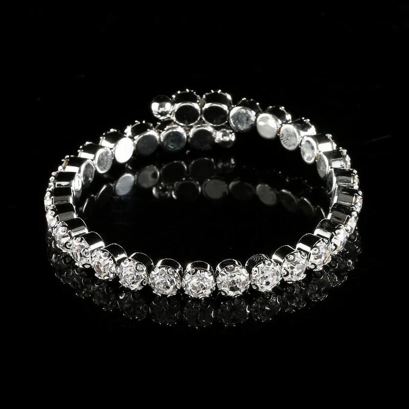 TDQUEEN Bangles Gold Color Cuff Bracelet Women Fashion Big Crystal Rhinestone Bridal Jewelry Luxury Wedding Bracelets Bangles (2)