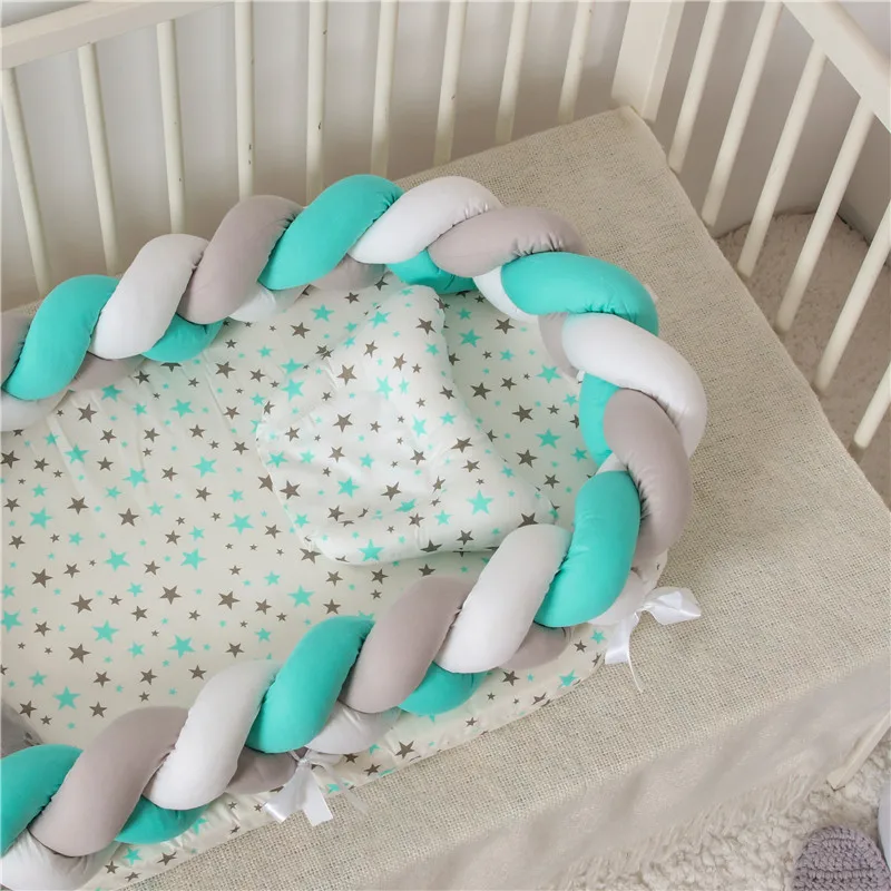 Baby Mattresses For Bed Portable Baby Lounger For Newborn Crib Breathable And Sleep Nest With Pillow New Baby Bassinet For Bed Baby Mattresses For Bed Portable Baby Lounger For Newborn Crib Breathable And Sleep Nest With Pillow New Baby Bassinet For Bed