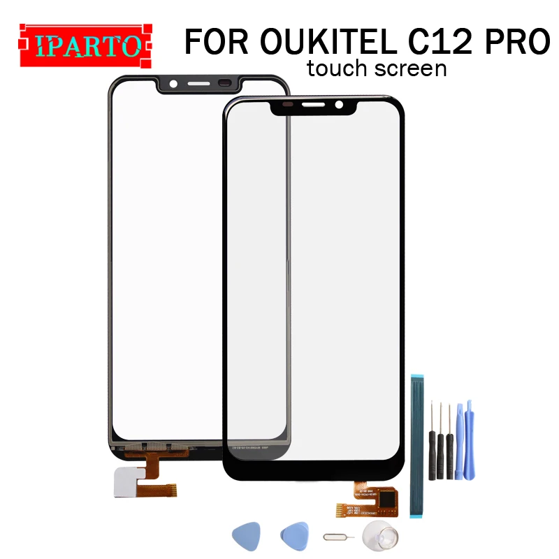 

6.18 inch OUKITEL C12 PRO Touch Screen Glass 100% Guarantee Original Digitizer Glass Panel Touch Replacement For OUKITEL C12 PRO
