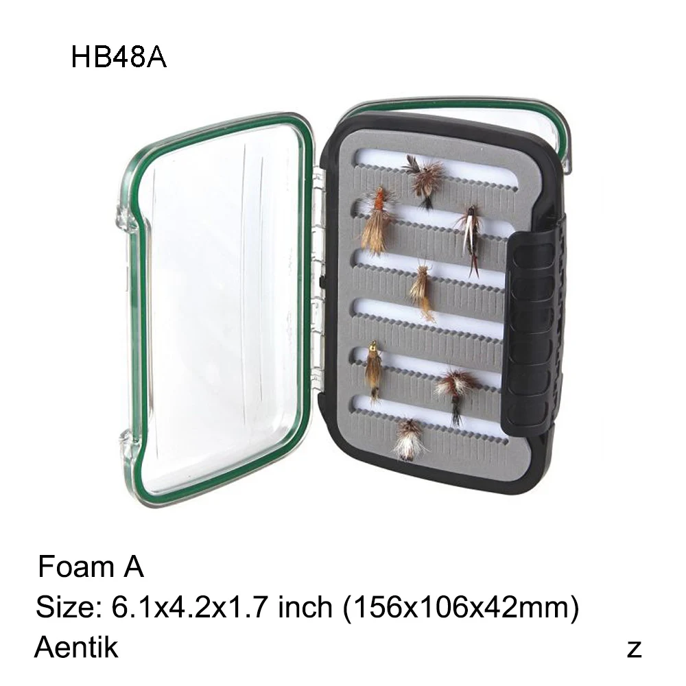 Aventik Plastic Waterproof Fly Fishing ABS Double Side Clear Slit Foam