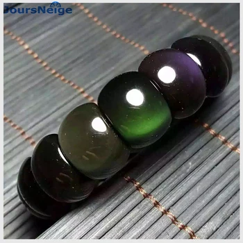 

JoursNeige Wholesale Classic Style Natural Obsidian bracelets Color Eye Beads Bracelet Lucky for women men Crystal hand row