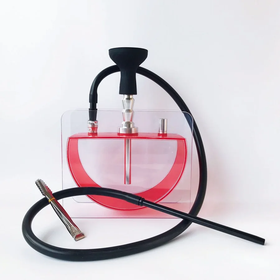 New Unique Fashion Design Hookah Acrylic Bottle +Vortex Shisha Silicon