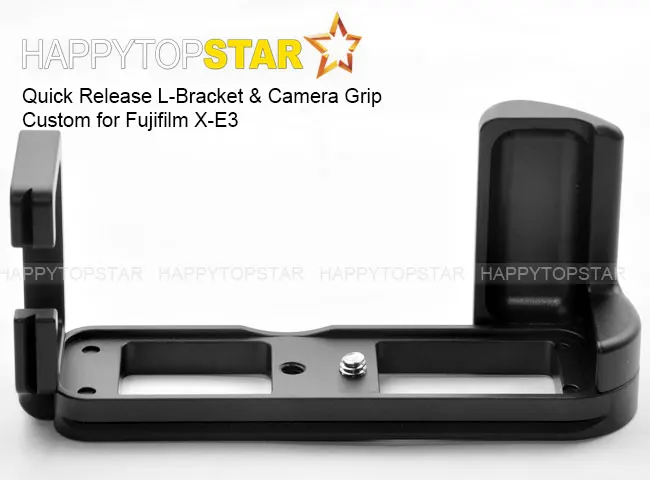 Quick Release QR L-Bracket & Camera Vertical Grip Holder Mount for FUJIFILM Fuji XE3 X-E3 RRS Arca Swiss RRS Fotopro
