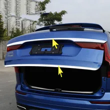 2 шт. для Volvo XC60 Нержавеющая сталь Задняя Крышка багажника отделка/защитная накладка на дверь багажного отделения Задняя Крышка багажника авто аксессуары