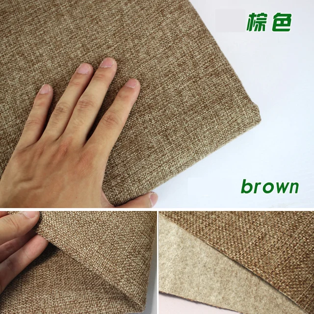 Us 12 56 7 Off Brown Coated Linen Fabric Sofa Cushion Fabirc Diy Craft Sewing Cloth Outdoor Blend Upholstery 58 Wide Per Yard In