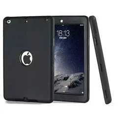 

for ipad 6 Air 2 Luxury Silicone Heavy Duty Shockproof Rubber Cover Full Body Armor Protective kids Shell Funda+stylus
